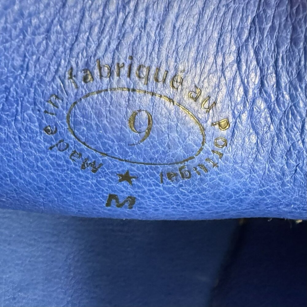 John Fluevog Deep Blue Navy Leather Lace-Up Ocford with Blue Lining - Picture 10 of 10